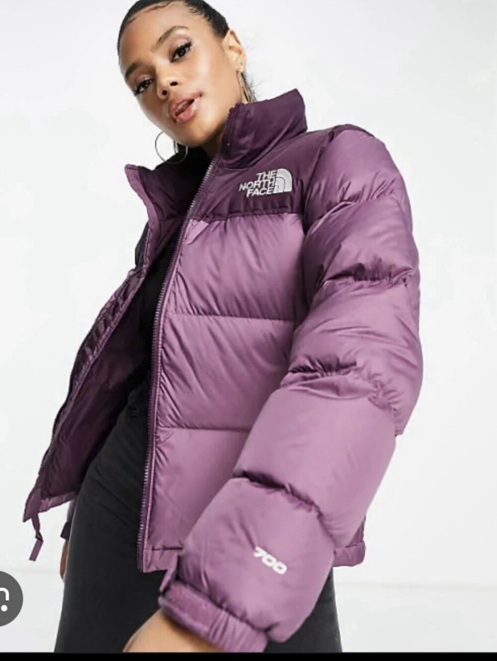 The North Face Women's Purple Puffer Jacket⁹size L